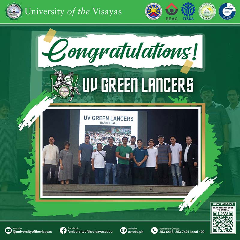 UV Green Lancers honored at 38th SAC-SMB Cebu Sports Awards