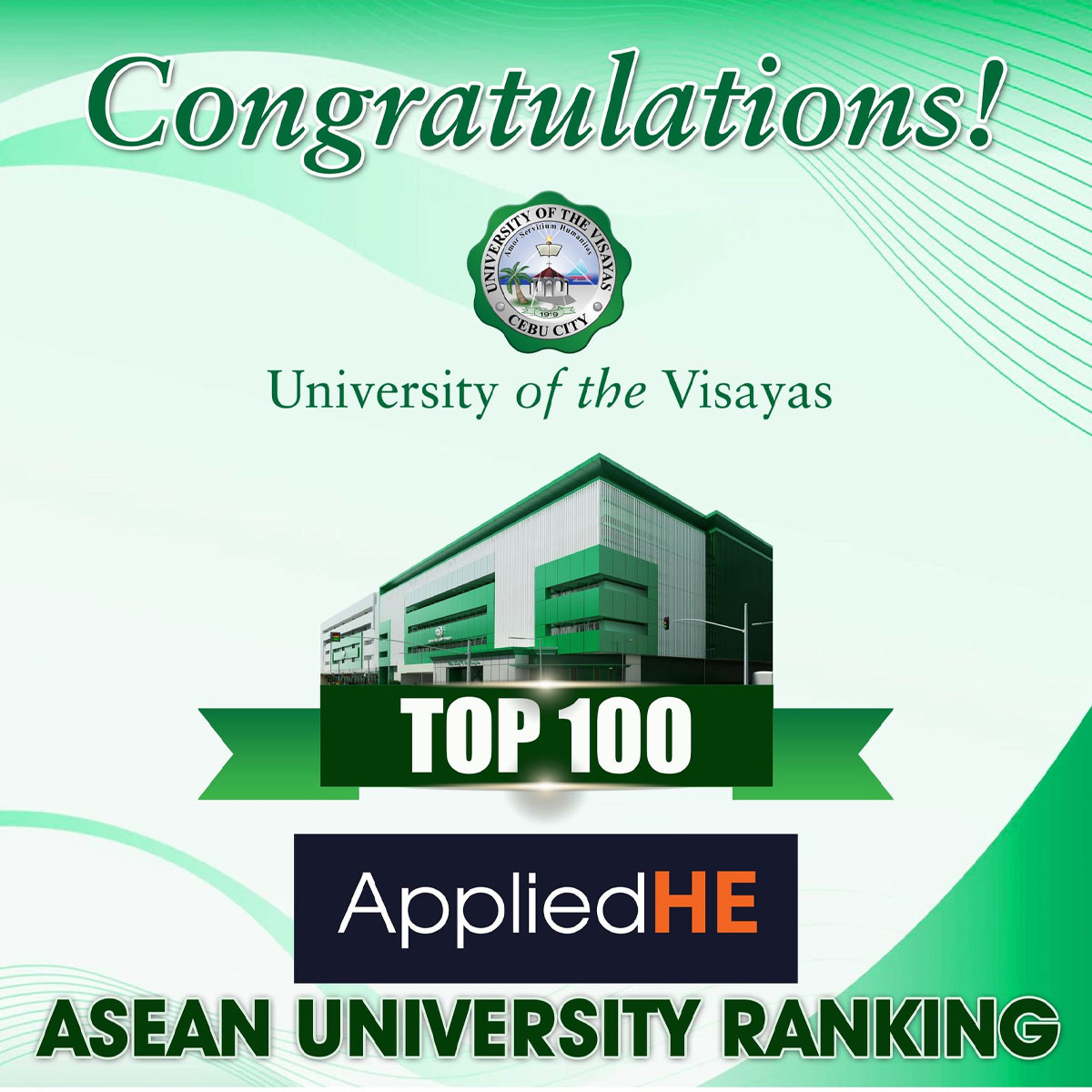 UV Earns Prestigious Spot Among ASEAN's Top Universities