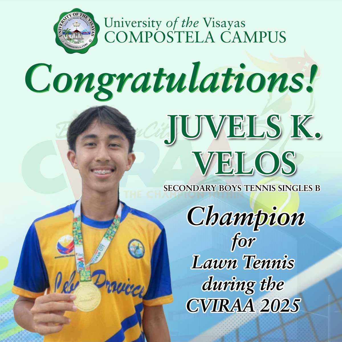 UV’s Juvels Velos Advances to Palarong Pambansa 2025