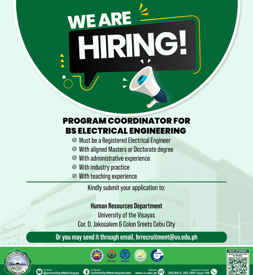 Program Coordinator for BS Electrical Engineering